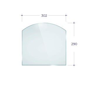 Стекло Везувий 290 (0,290*0,302)